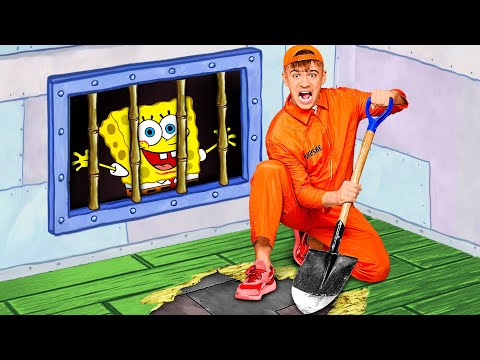BLOCCATO NEL MONDO DI SPONGEBOB PER 24 ORE ! SFIDA
