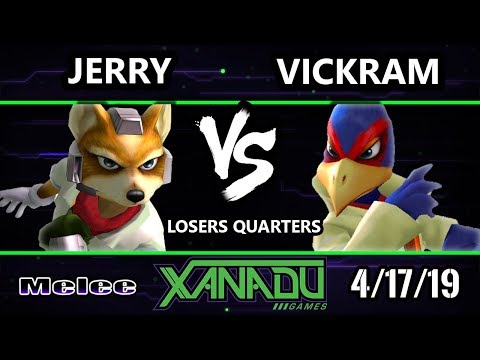 S@X 298 SSBM - Jerry (Fox) Vs. Vickram (Falco) - Smash Melee Losers Quarters