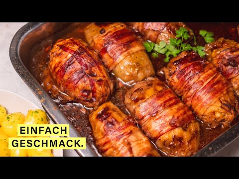 Saftige Kohlrouladen im Backofen machen