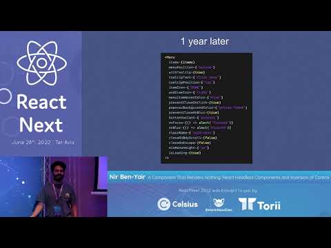Nir Ben Yair @ ReactNext 22 - A component that renders nothing