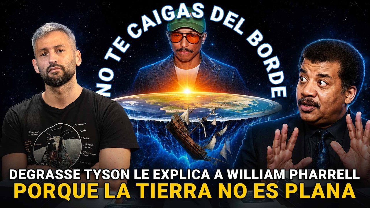 deGrasse Tyson le explica a William Pharrell porque la Tierra no es Plana