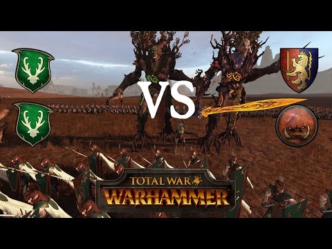 Total War Warhammer Online Multicast #16: Wood Elves & Wood Elves vs Greenskins & Bretonnia