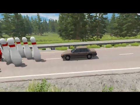 Car Bowling Madness #1 - BeamNG Drive