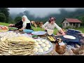 IRAN Daily Village Life Cooking Crispy Chicken Meatballs In Tandoor
