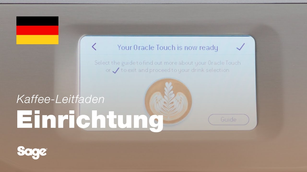 Tutorial für Breville-Kaffee - Das Bedienfeld