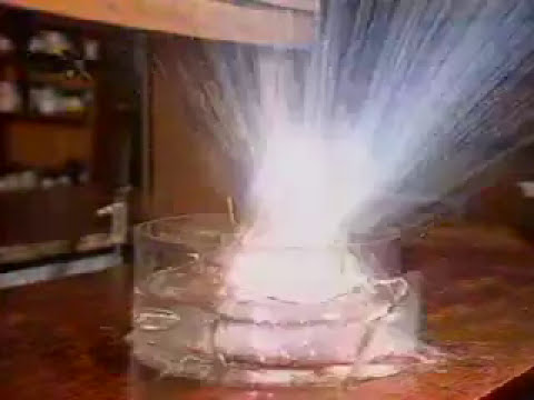 Caesium in Water Experiment Explosion