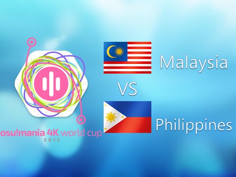 osu! Mania 4K World Cup 2015 Semi-finals - Loser Bracket - Match AA - Malaysia vs Philippines