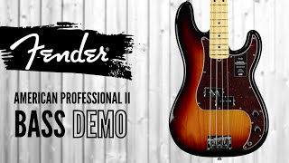Video thumbnail for Fender American Professional II Jazz + Precision Bass DEMOS | Bailey Brothers Music Company by Bailey Brothers