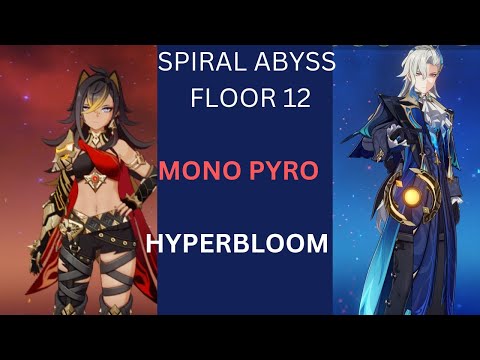 C1 DEHYA Mono  Pyro & C0 NEUVILLETTE Hyperbloom | Spiral Abyss 4.1 Floor  12 9 Stars Genshin Impact