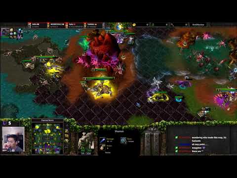 WarCraft 3 - 4v4 Matchup - Complete Chaos - Everything is dying - WC3427