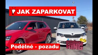 Podélné parkování jednoduché ve 3 krocích. How to park a car Parallel 