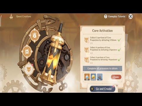 Collect 3 portions of core propulsion by defeating slime genshin impact