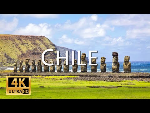 FLYING OVER CHILE (4K UHD) - Amazing Beautiful Nature Scenery with Relaxing Music for Stress Relief