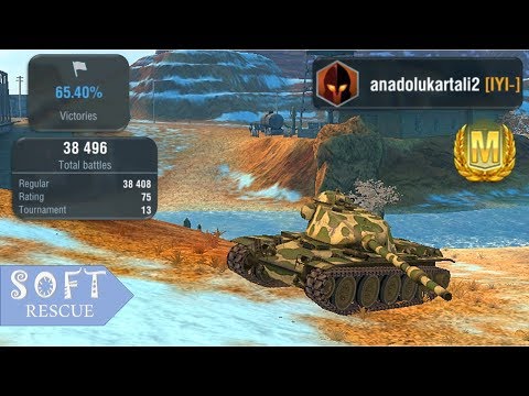 T95E6: 6900 Damage , 5 Frags (1vs3) - WOT BLITZ -