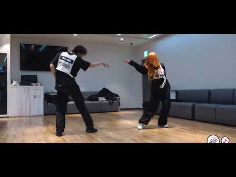 Hyunjin x Yeji Play With Fire dance practice behind