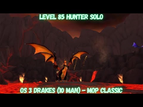 Level 85 Hunter Solo Obsidian Sanctum 3 Drakes (10-Man) - MoP Classic
