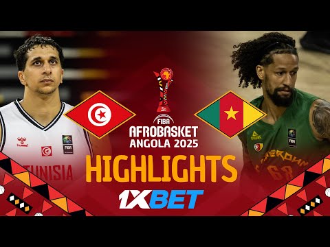 Tunisia 🇹🇳 vs Cameroon 🇨🇲 | 1XBET Highlights | #AfroBasket 2025