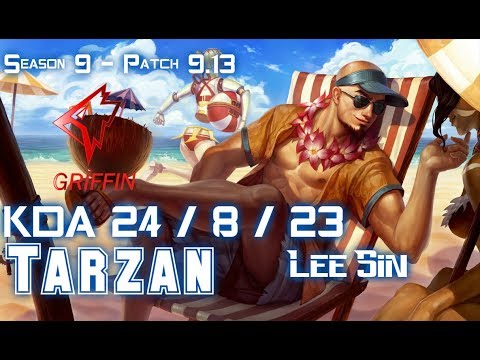 GRF Tarzan LEE SIN vs ELISE Jungle - Patch 9.14 KR Ranked