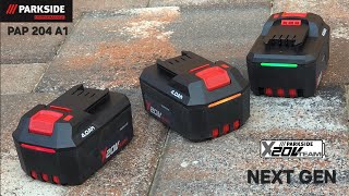 Parkside Next Gen akkumulátor X20V TEAM frissítés 9 év után.