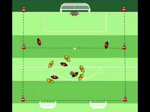 Übung: Gegenpressing im 5 gegen 3 plus 2