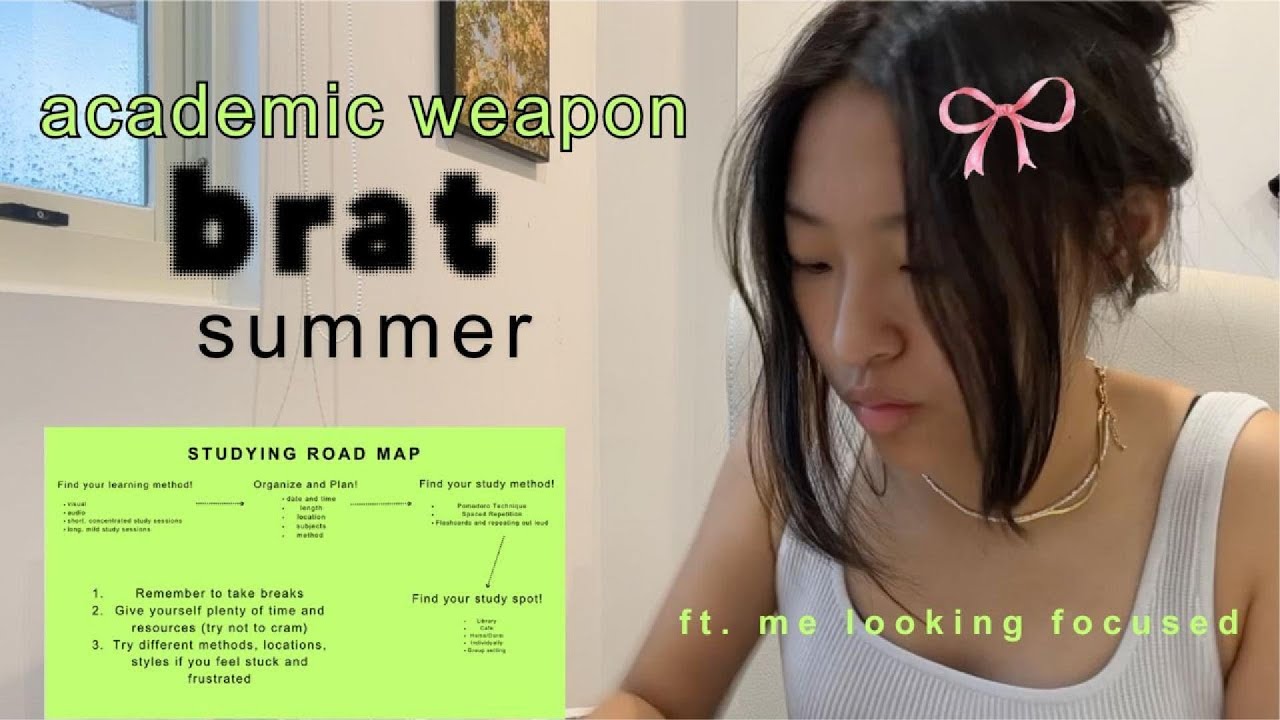 how to become an ACADEMIC WEAPON this school year (BRAT edition)