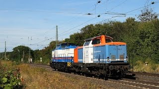 preview picture of video '212 256 und 203 214 der Nordbayrischen Eisenbahn in Langgöns'