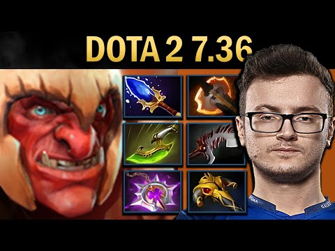 Troll Gameplay Miracle with Battlefury and 1026 GPM - Dota 2 7.36