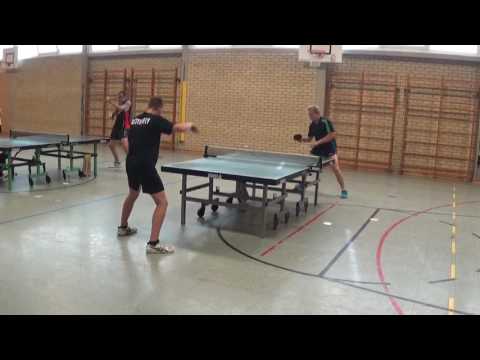 Pongratz modern defense vs Fredrich Eggolsheim  Untersiemau 20170729 Tischtennis Bavarian Race Stati