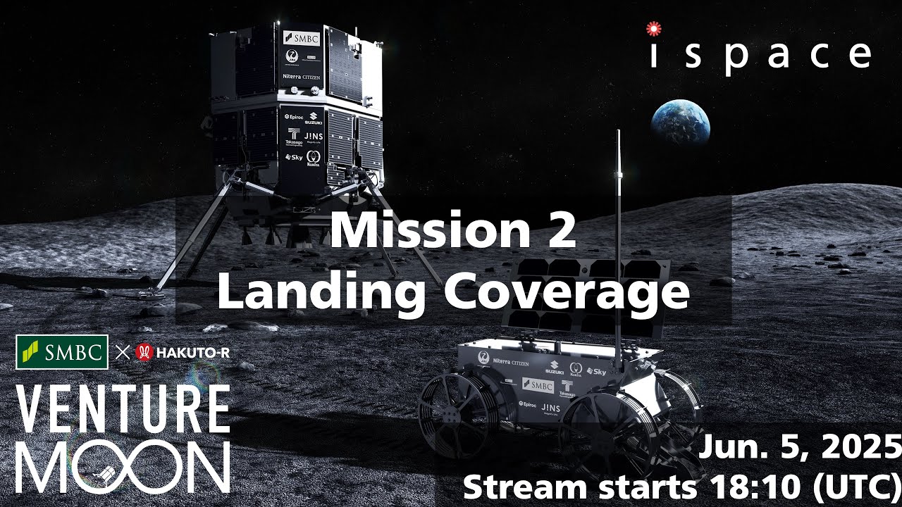 ispace SMBC x HAKUTO-R VENTURE MOON: Live Landing Coverage - YouTube