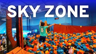 What's Inside Sky Zone Trampoline Park Bounce House, Jumper, Zip Line, Obstacle Course