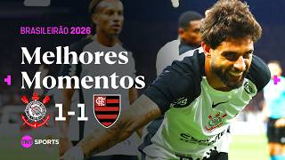 EXPULSÃO POLÊMICA, POSSÍVEL PÊNALTI E GOLS DE PROTAGONISTAS I CORINTHIANS 1 X 1 FLAMENGO