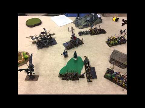 442 Bretonnia vs Dark Elves Warhammer Fantasy 8th edition battle report