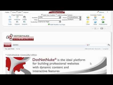 DotNetNuke 5 Quick Start Guide - Video 1 of 6