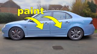 How to Paint Plastic Bump Strips on a Car