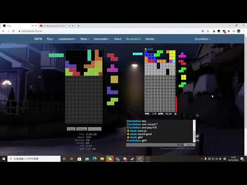 [evolved circu] very close set vs qmk in jstris