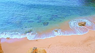 Relaxing Waves Seen From Above, A Day On A Beach With Soothing Ocean Sounds