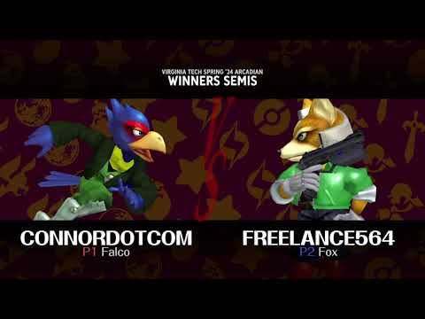 VT Spring 2024 Arcadian - Winners Semis - ConnorDotCom (Falco) vs Freelance564 (Fox)