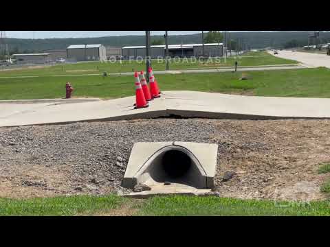 07-26-2022 Sallisaw, Oklahoma  - Heat buckled roadway
