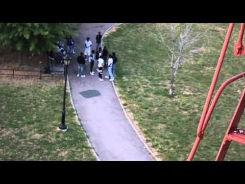 SOCCER PLAYERS  FIGHT 1 ON 1 AFTER SCHOOL PARK BRAWL 170 morris BX, NY