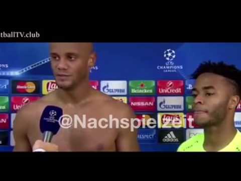 Vincent Kompany und Raheem Sterling nach dem Ausscheiden aus der Champions League