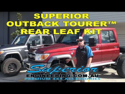 Superior Outback Tourer™ Leaf Kit 100% Legal 4" Lift, 33-35" Tyres, Track Corrected, 4T GVM Upgrade