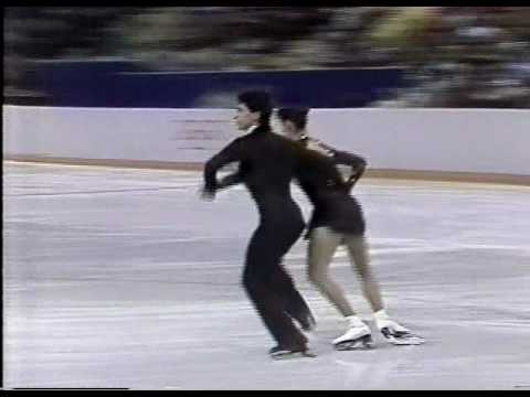 Duchesnay & Duchesnay (FRA) - 1988 Calgary, Ice Dancing, Compulsory Dance 1 (US ABC)