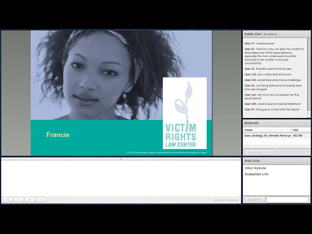 Protecting Sexual Assault Survivors in the Context of Intimate Partner Relationships (May 2019)