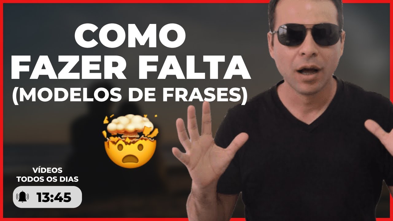 QUER FAZER FALTA? USE ESSAS FRASES | Alexander Voger