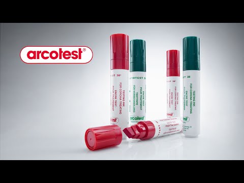 Teststifte arcotest® - Prüfung einer Polyolefinfolie auf 38 mN/m
