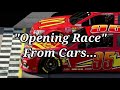 Opening Race From Cars