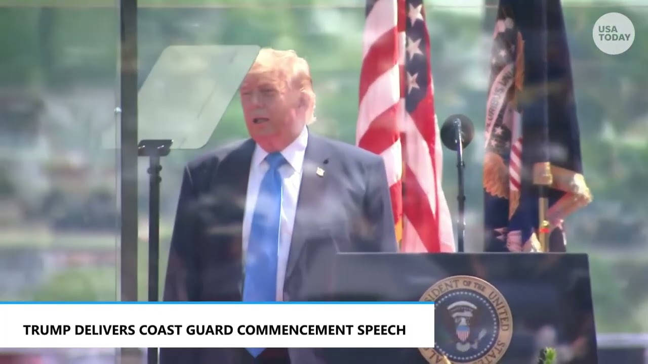 Full Trump speech at Coast Guard Academy graduation addresses Iran war, plus Maduro and Venezuela
