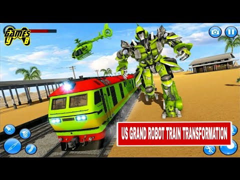 US Grand Robot Train Transformation Game #Part2  - Android Gameplay 1080p60