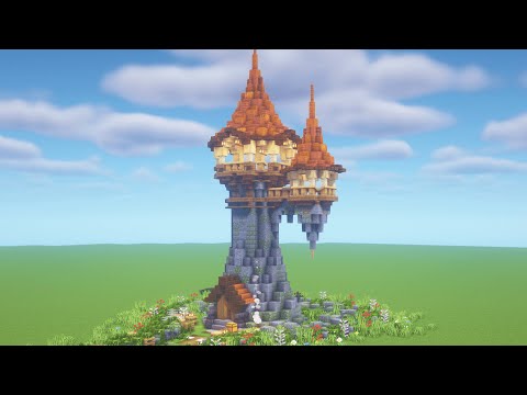 Minecraft | How to Build a Fantasy Medieval Tower (Tutorial)
