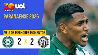 PEDRO ROCHA BRILHA, MAS CORITIBA FICA NO EMPATE CONTRA OPERÁRIO; VEJA OS MELHORES MOMENTOS